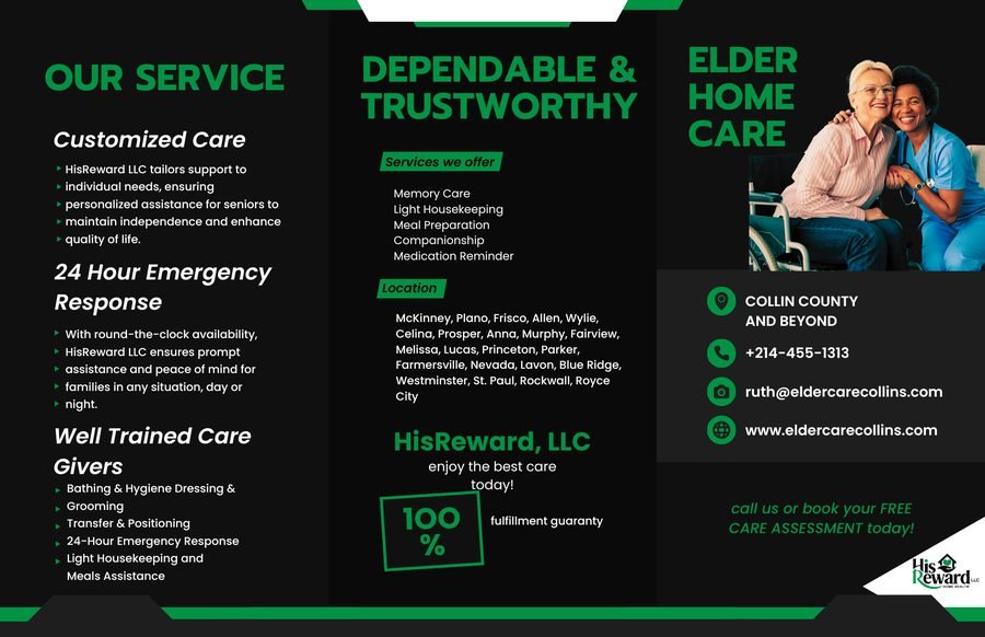 His Reward tri-fold brochure back