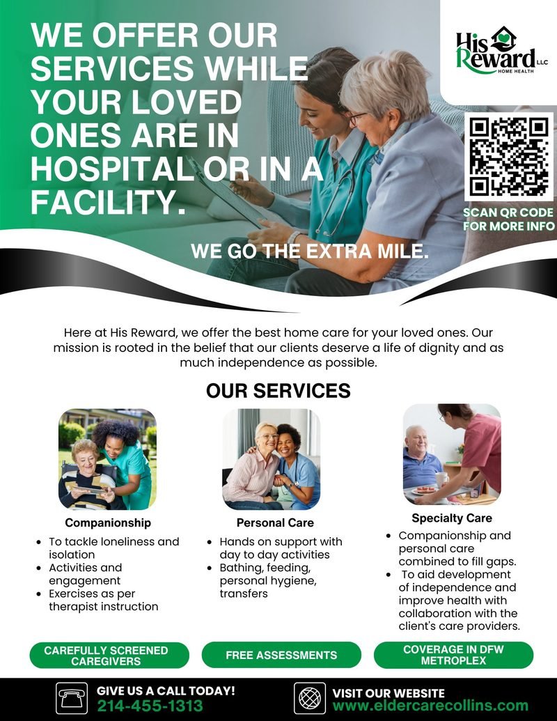 His Reward referral flyer